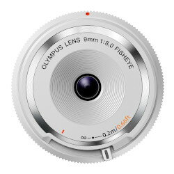 オリンパス フィッシュアイボディーキャップレンズ ホワイト BCL-0980 WHT 取り寄せ商品