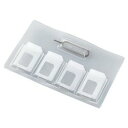 【P5E】エレコム CMC-SIMC01CR SIMカードケース クリア(CMC-SIMC01CR) メーカー在庫品