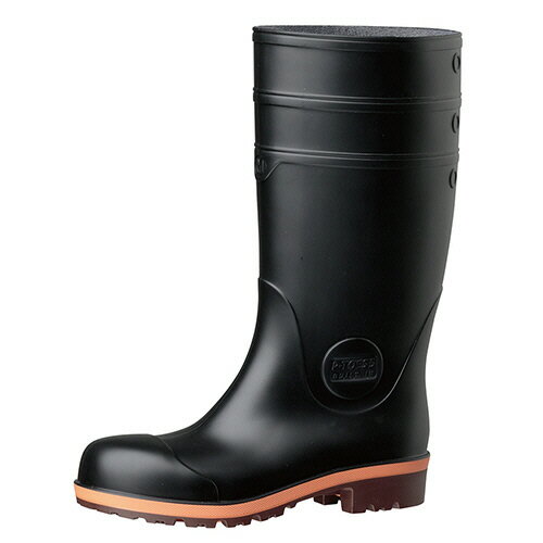 ミドリ安全 JIS 安全長靴 プロテクトウズ5 PW1000スーパー ブラック 22.0cm 1足(PW1000-BK-22.0) 取り寄せ商品