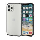 エレコム ELECOM iPhone 12 Pro Max ハイブリッドバンパーケース ブラック(PM-A20CHVBBK) 目安在庫=△【数量限定】