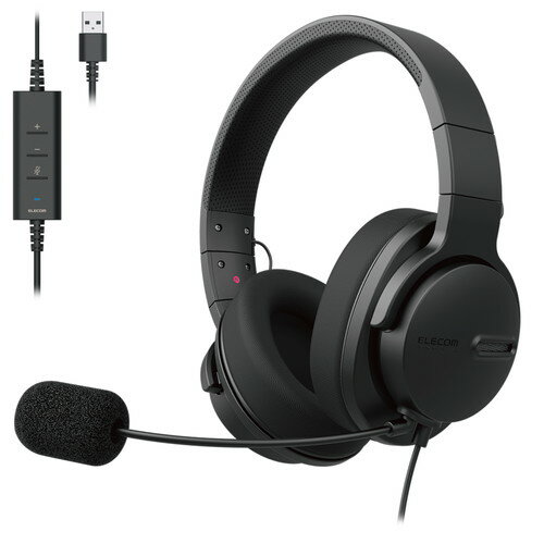 エレコム 大型両耳ノイズリダクションヘッドセット(HS-HP105UNCBK) メーカー在庫品 1