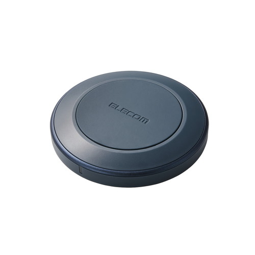 エレコム ELECOM ワイヤレス充電器 Qi1.3 認証品 12W/10W/7.5W/5W 卓上 急速充電 置クダケ充電 ネイビー(W-QA26NV) メーカー在庫品