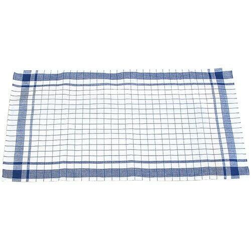 江部松商事 半麻格子ダスター 青 720×400mm 1パック(12枚)(5185210) 目安在庫=○