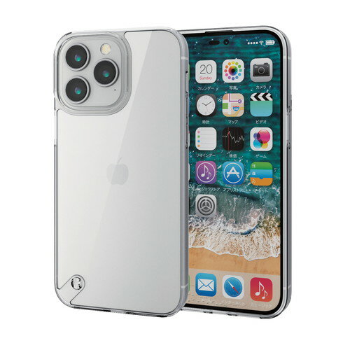 쥳 ELECOM iPhone14 Pro Max  С ϥ֥å Ѿ׷ Ķ׷ۼ  ꥢ(PM-A22DHVCKCR) ᡼߸