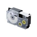 エレコム ELECOM ネームランド用 汎用テープカートリッジ カシオ XR-18WE 互換テープ 白 黒(CTC-CXR18WE) メーカー在庫品