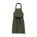 カーシーカシマ CAREAN エプロン BRIGHT TWILL STRETCH カーキ M CAE164(68-0861-50) 取り寄せ商品