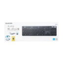 エレコム ELECOM 無線キーボード/薄型/メンブレン式/抗菌/フルサイズ/ブラック(TK-FDM110TKBK) メーカー在庫品