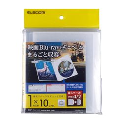 ディスクだけでなく、ブックレットやジャケットまで、付属品を全て収納できるBlu-rayトールケースサイズ対応のソフトケース。■音楽CDや映画DVD/Blu-rayなどのディスクのほかに、ブックレット、背タイトル、ジャケットなど、付属品もまとめて収納できるソフトケースです。 ■マチをとらないソフトタイプなので、市販のケースと比較しスリムに整理可能です。 ■映画Blu-rayなど、Blu-rayトールケースに最適なサイズです。 ■ソフトケースには透明度の高いクリア素材を採用し、ジャケットがきれいに収納できます。音楽CDや映画DVD/Blu-rayなどのディスクのほかに、ブックレット、背タイトル、ジャケットなど、付属品もまとめて収納できるソフトケースです。 マチをとらないソフトタイプなので、市販のケースと比較しスリムに整理可能です。 映画Blu-rayなど、Blu-rayトールケースに最適なサイズです。 ソフトケースには透明度の高いクリア素材を採用し、ジャケットがきれいに収納できます。サイズ：幅281×奥行1mm×高さ158mm ※展開時 材質：不織布+PP カラー：ホワイト 収納枚数：ディスク1枚 入り数：10