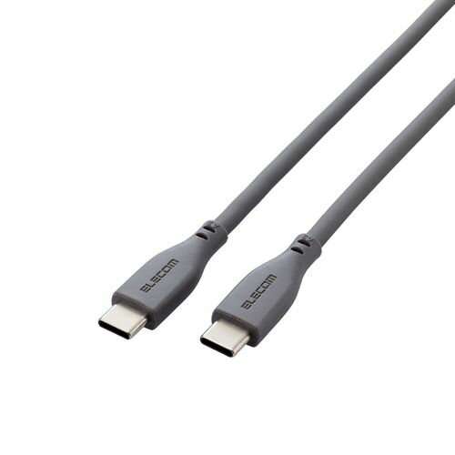 【P5E】エレコム タイプC ケーブル ( USB Type-C to C ) 0.5m シリコン グレー(MPA-CC5PSS05GY) メーカー在庫品 【P5E】エレコム タイプC ケーブル ( USB Type-C to C ) 0.5m シリコン グレー(MPA-CC5PSS05GY) メーカー在庫品