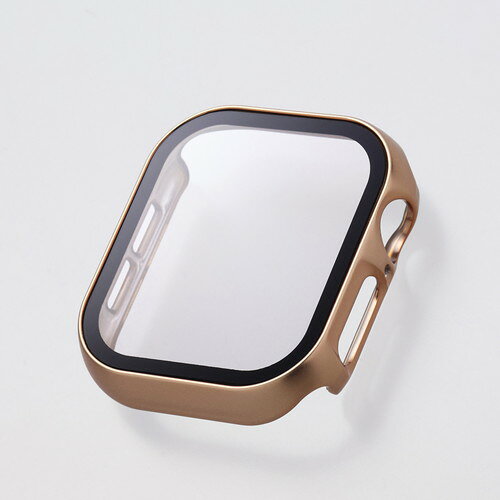 エレコム ELECOM Apple Watch Series 10  フルカバー メタリック ピンク(AW-24BFCGPPN) メーカー在庫品