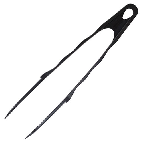 グルメイド グルメイド ナイロンツイーザー 28.5cm ブラック 樹脂製ピンセット型トング(Gourmaid941060-10) 取り寄せ商品