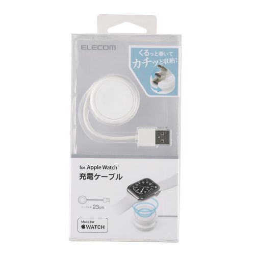 ELECOM MPA-AWMWH(ホワイト) Apple Watch充電ケーブル 0.23m MPAAWMWH