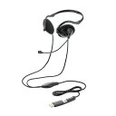 エレコム ELECOM ヘッドホン ヘッドセット 単一指向性 マイク付キ 有線 USB接続 ネックバンド 折リタタミ式 コンパクト ブラック(HS-NB11SCBK) メーカー在庫品