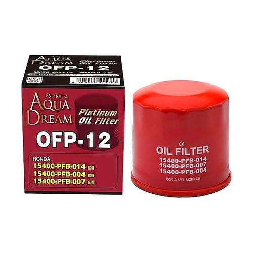 AQUA DREAM (アクアドリーム) PLATINUM オイルフィルター 主な対応車種：ホンダ車用（代表純正品番：15400-PFB-014等）AD-OFP-12(69-1329-24) 取り寄せ商品