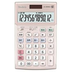 カシオ計算機 CASIO JS-20WKA-PK-N 実務電卓 12桁 検算 ジャストタイプ ピンク メーカー在庫品