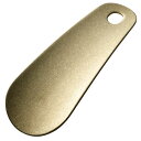 田辺金具 靴ベラ (革無)真鍮(ゴールド)ダメージ仕様個箱入(TK-5021) 取り寄せ商品