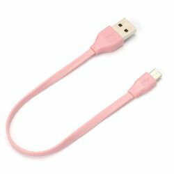 PGA micro USB コネクタ USB フラットケーブル 15cm ピンク PG-MUC01M09 取り寄せ商品