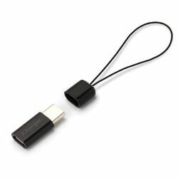 PGA USB Type-C - micro USB 変換アダプタ ブラック PG-MCCN03 取り寄せ商品