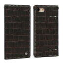 FANTASTICK WetherbyEPremium Croco (Dark Brown) for iPhone 7(I7N06-16B767-19) 񂹏i