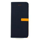 FANTASTICK Diary Two tone (Navy-Yellow) for iPhone 7 I7N06-16B757-15 񂹏i