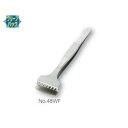 IDEAL-TEK フラットピンセット 幅広 特殊鋼 (1本)(No.48WF) 目安在庫=△