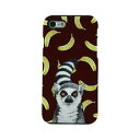 FANTASTICK TOUGH CASE Ring Tailed Lemur & Banana for iPhone 7(I7N06-16C787-04) 񂹏i
