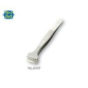 IDEAL-TEK フラットピンセット 幅広 特殊鋼 (1本)(No.6WF) 目安在庫=△