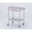 ナビス(アズワン) ストレージステンレスカート 2段 ピンク (幅600mm/引き出し2個) CHS-2H-P 取り寄せ商品