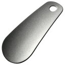 田辺金具 靴ベラ 革付き 18-8ステンレス(シルバー)ダメージ仕様個箱入(TK-5069) 取り寄せ商品