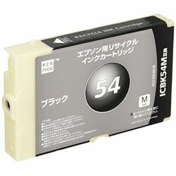 エレコム エコリカ エプソン(EPSON)対応 リサイクル インクカートリッジ ICBK54M対応(ECI-E54M-B) 取り寄せ商品