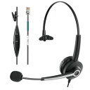 エムディーエス RJ-9ノイズキャンセリングマイク付きヘッドセット(片耳タイプ)(MDS-HSRJ9KM01BK) 取り寄せ商品