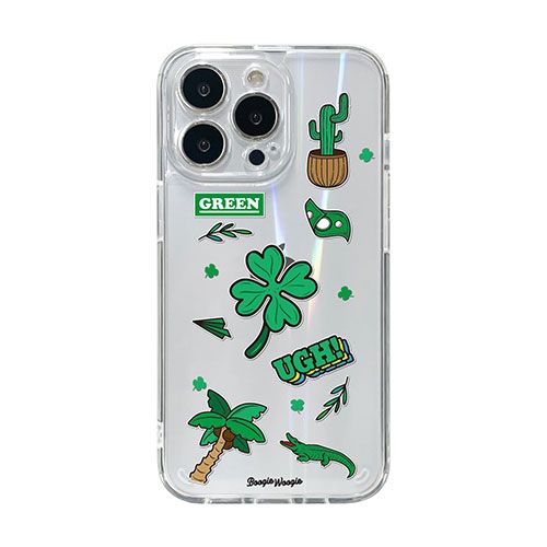 BOOGIE WOOGIE ブギウギ オーロラケース for iPhone 13 Pro Green(BW22010i13PGN) 仕入先在庫品