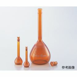 アズワン メスフラスコ 茶 25mL (1個)(4571110705094) 目安在庫=△