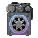 MUZEN Cyber Cube Premium Bluetoothスピーカー 宇宙船をイメージしたサイバーパンクな近未来デザイン グレー(MW-PVXLI-GY) 取り寄せ商品