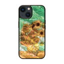 Ikins アイキンス 天然貝ケース for iPhone 15 Plus ひまわり(I25491i15PL) 仕入先在庫品