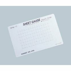 ナディック 顕微鏡用スケール(シートゲージ) スクエアゲージ (1枚)(NHW-11) 目安在庫=△