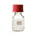 DWK Life Sciences ねじ口瓶丸型白(デュラン(R)) 赤キャップ付 50mL (1本)(4582110995286) 目安在庫=○(4)