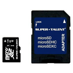 SuperTalent UHS-I microSDXC[J[h 128GB Class10 ST28MSU1P ڈ݌=