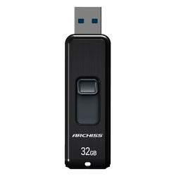 アーキサイト AS-032GU3-PSB ARCHISS USB3.2 USBフラッシュメモリ スライド式 32GB 目安在庫=○