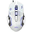 リーダーメディアテクノ 【10個セット】 有線ゲーミングマウス 6ボタン ホワイト(L-MSG6-WX10) 取り寄せ商品