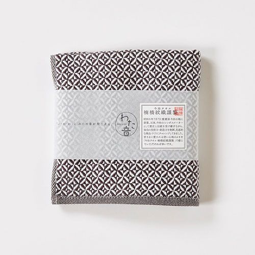 楠橋紋織 【5個セット】 くすばしタオル わた音 破れ斜文 ハンカチタオル 25cm×25cm(1-65616-86-DGYX5) 取り寄せ商品
