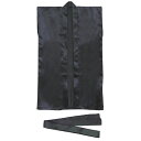 ARTEC 【10個セット】 サテンロングハッピ 黒 L(ハチマキ付)(ATC1153X10) 取り寄せ商品