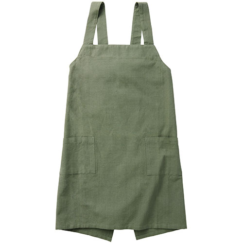 レップ 【5個セット】 バッククロスエプロン ソル カーキ(REP-500118X5) 取り寄せ商品