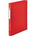 LIHIT LAB. 【5個セット】 noieーstyle リングファイル A4 レッド(F-7681-3-RDX5) 取り寄せ商品