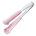 田辺金具 【5本セット】 卓上トング きゃっちだにゃん 桃しま(ピンク)(TK-1184X5) 取り寄せ商品