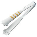 田辺金具 【5本セット】 卓上トング きゃっちだにゃん 白しま(ホワイト)(TK-1177X5) 取り寄せ商品