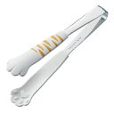 田辺金具 【5本セット】 卓上トング きゃっちだにゃん 白とら(ホワイト)(TK-1221X5) 取り寄せ商品
