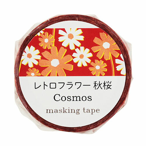 ARTEC 【10個セット】 ARTEC マスキングテープ レトロフラワー 秋桜 手帳やラッピングに心くすぐるレトロフラワー(ATC74645X10) 取り寄せ...