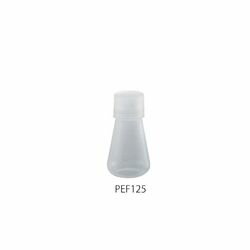 アズワン PP三角フラスコ（スクリューキャップ付） 125mL (1個)(PEF125) 目安在庫=○