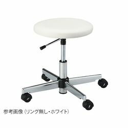 アズワン クリーンルーム用帯電防止チェア（クラス100対応） リング無し ホワイト CR(CR-83W) 取り寄せ商品